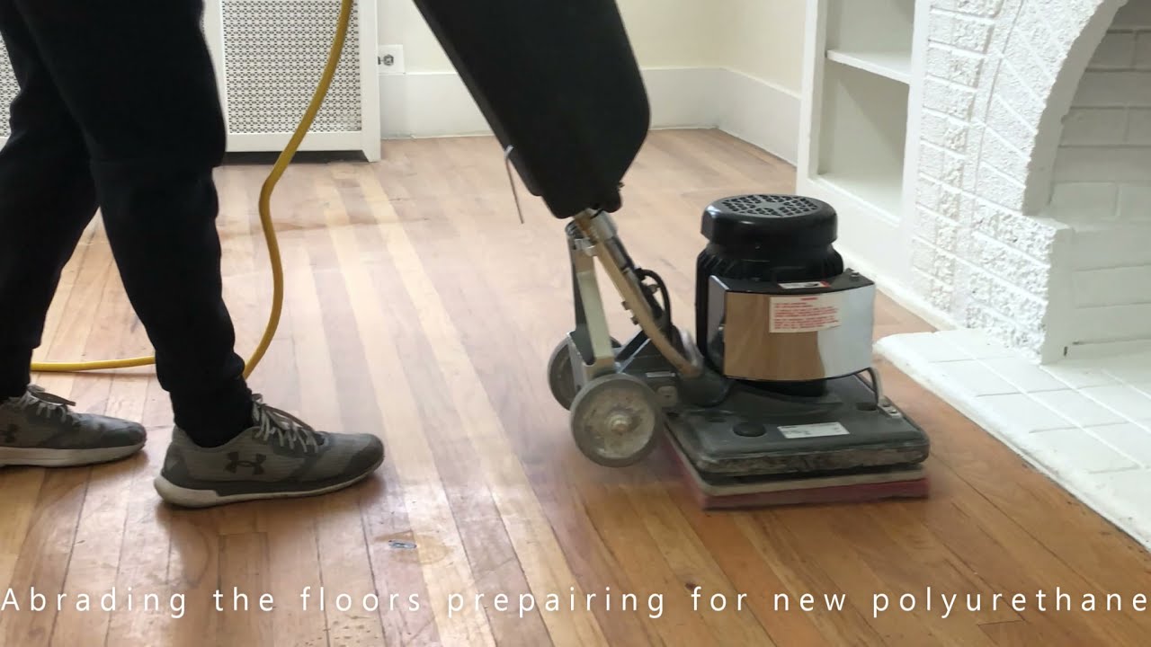 Hardwood floor screen and recoat