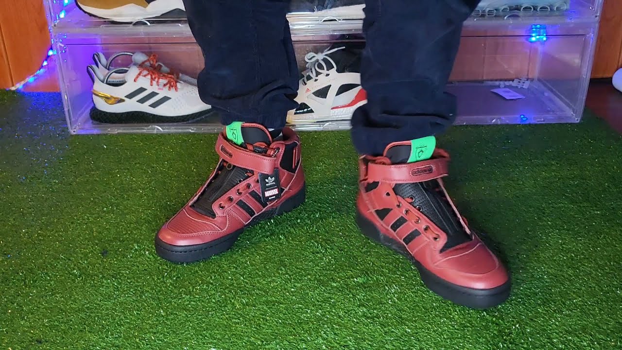 Adidas Forum Mid Marvel Guardians Of the Galaxy shoes. How does it look on the feet?