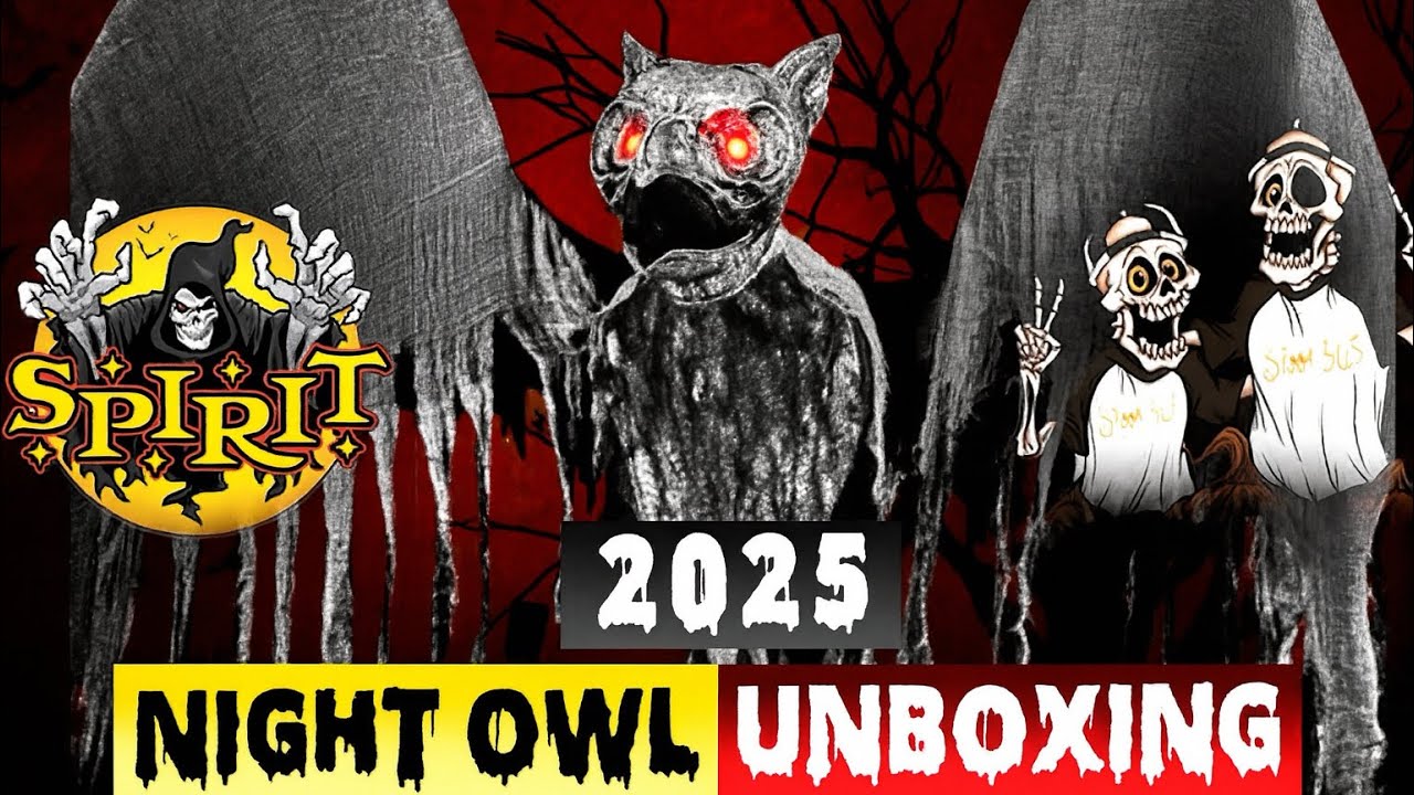 Spirit Halloween 2025 Night Owl unboxing | Spirit Halloween 2025 animatronic unboxing
