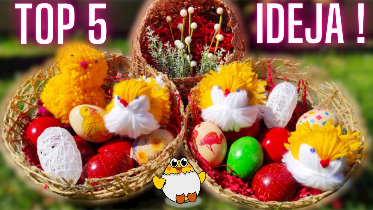 TOP 5 IDEJA ZA VASKRS -- DEKORACIJE + ŠARANJE I BOJENJE JAJA