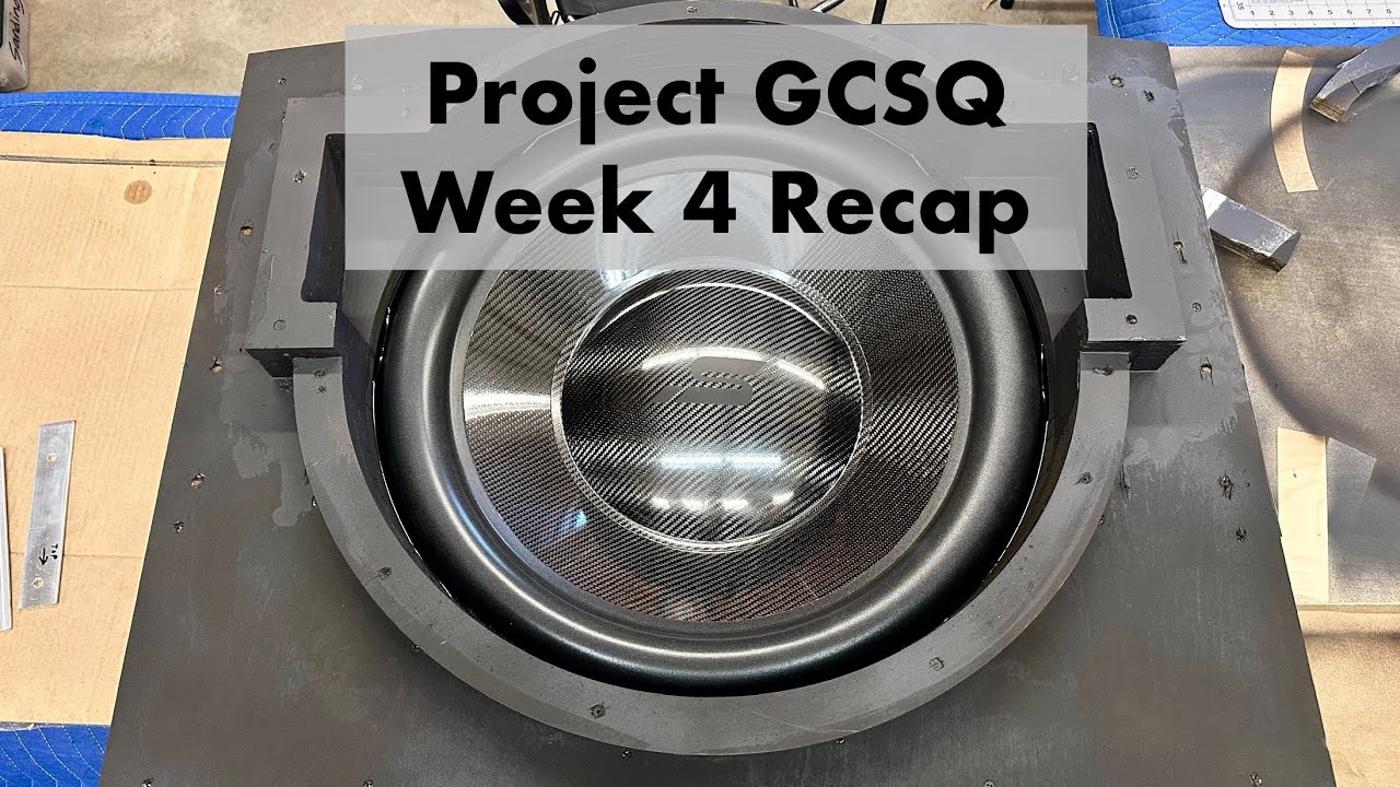 Project GCSQ - Week 4 Recap - 3D Scanning, Rear Sub/Amp Rack, Front Woofer Started