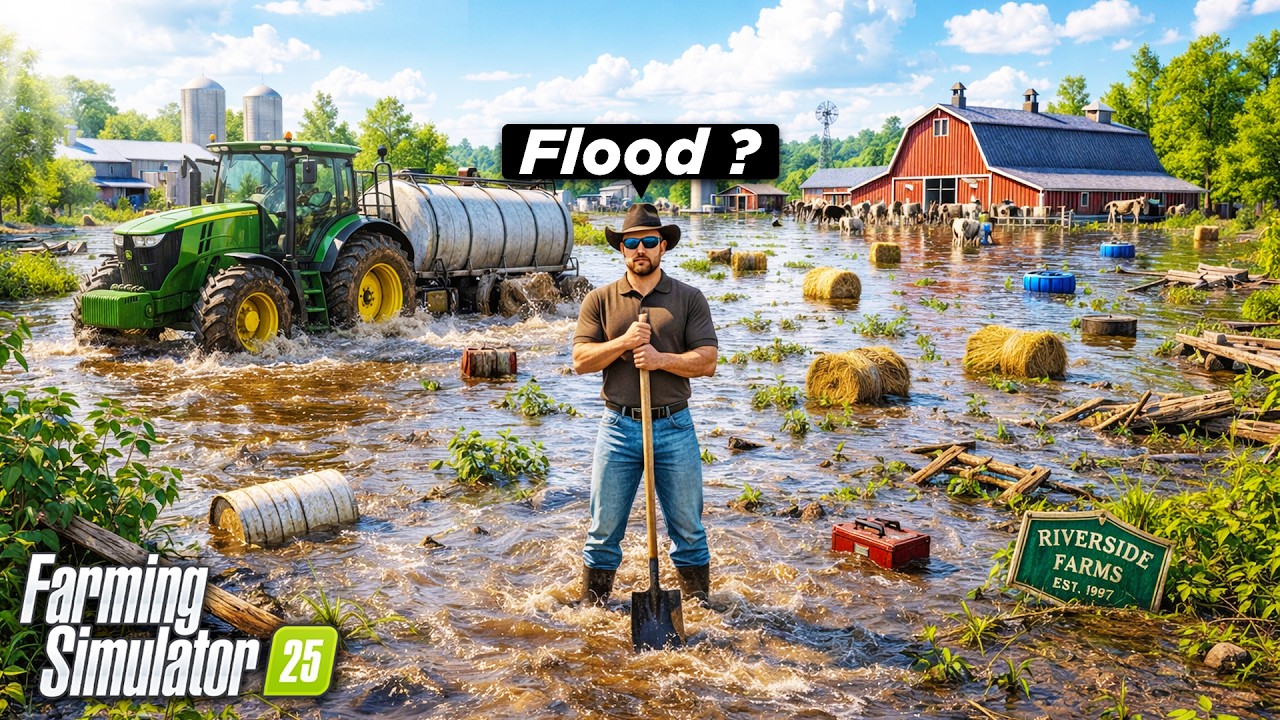 Я пережил масштабное наводнение 1095 дней! Farming Simulator 25