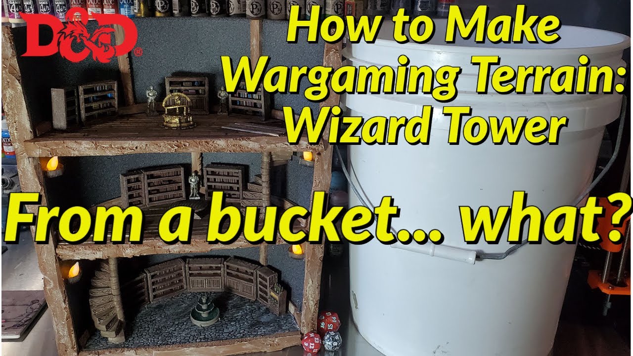 HOW TO MAKE cheap TERRAIN, Wizard Tower