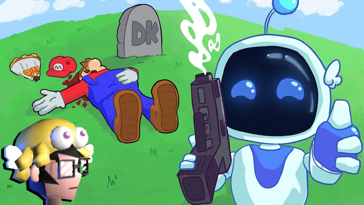 joguei e finalizei astro bot pra ver se é melhor que mario mesmo