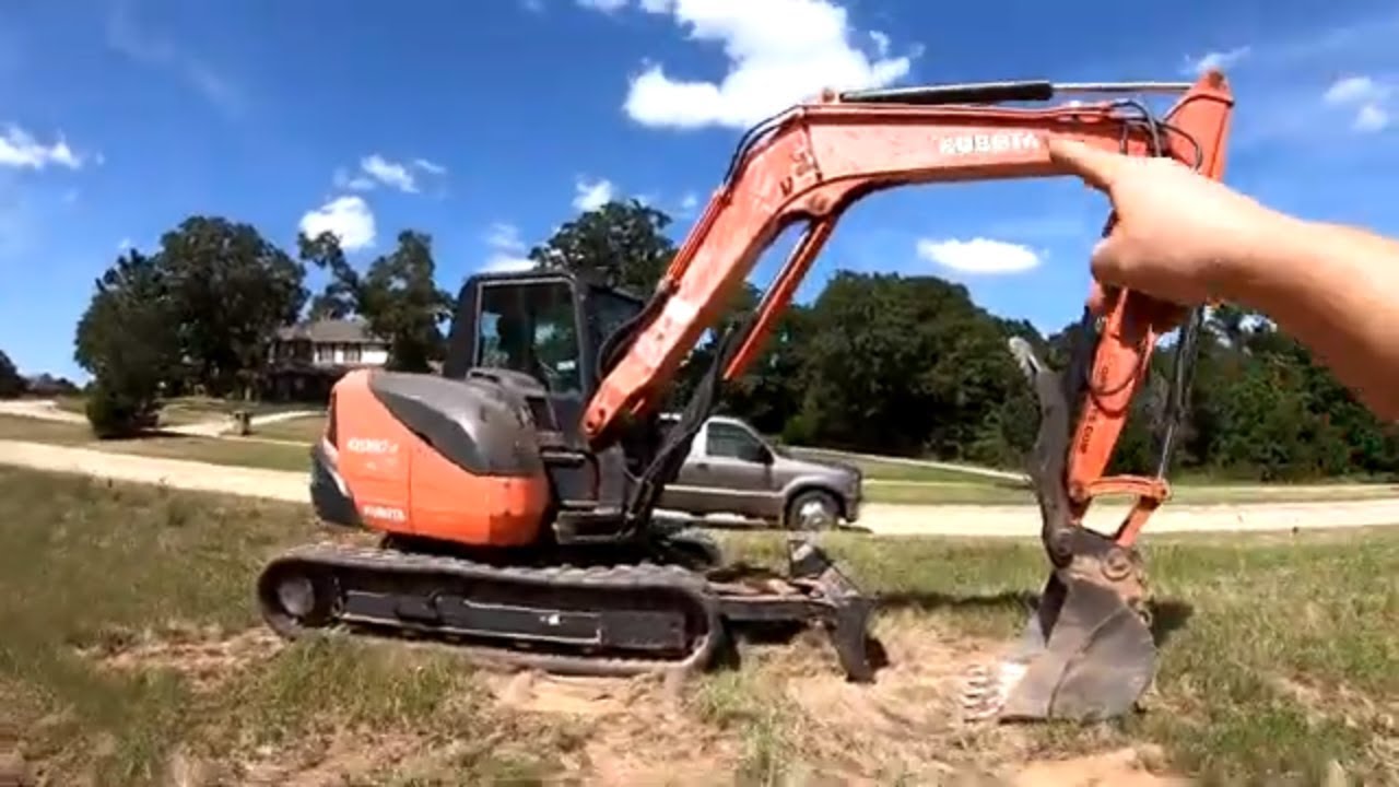 Huge tree clearing! #30: Working the Kubota KX080-4 excavator in this tree clearing job.