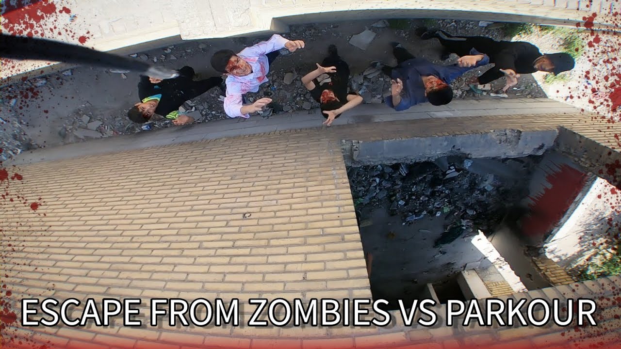 ESCAPE FROM ZOMBIES VS PARKOUR POV