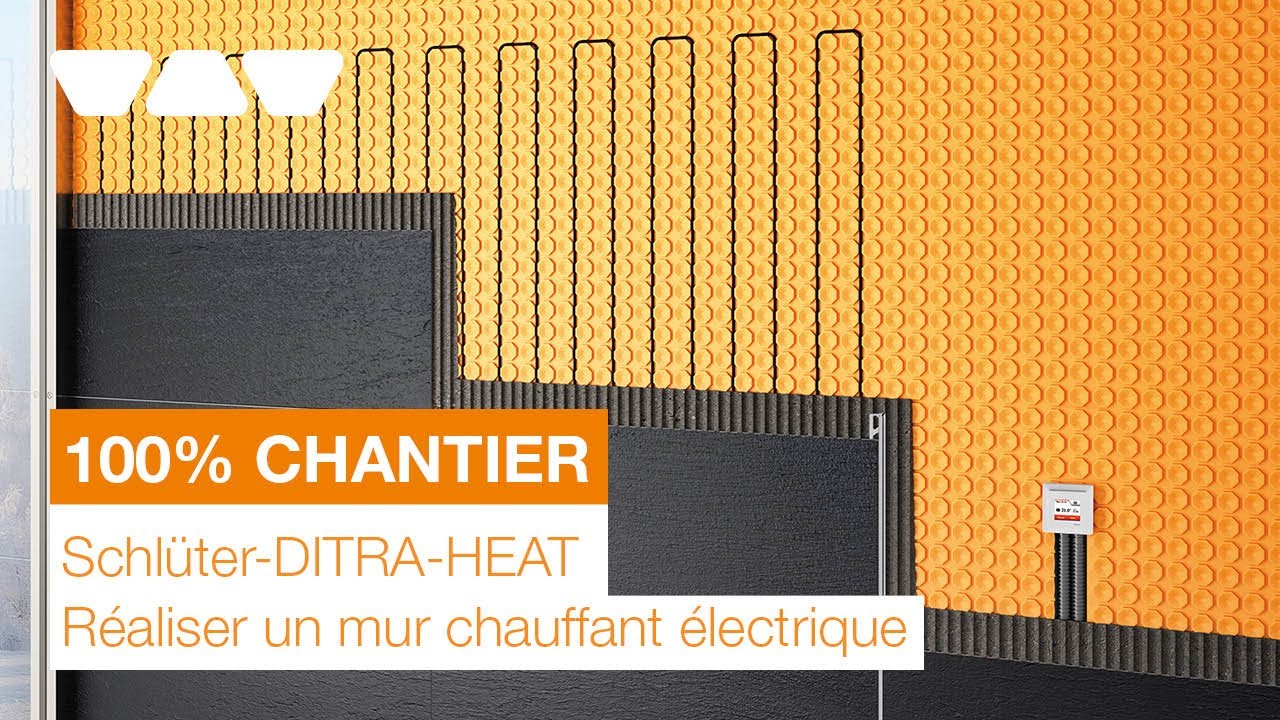 Réaliser un mur chauffant avec Schlüter-DITRA-HEAT