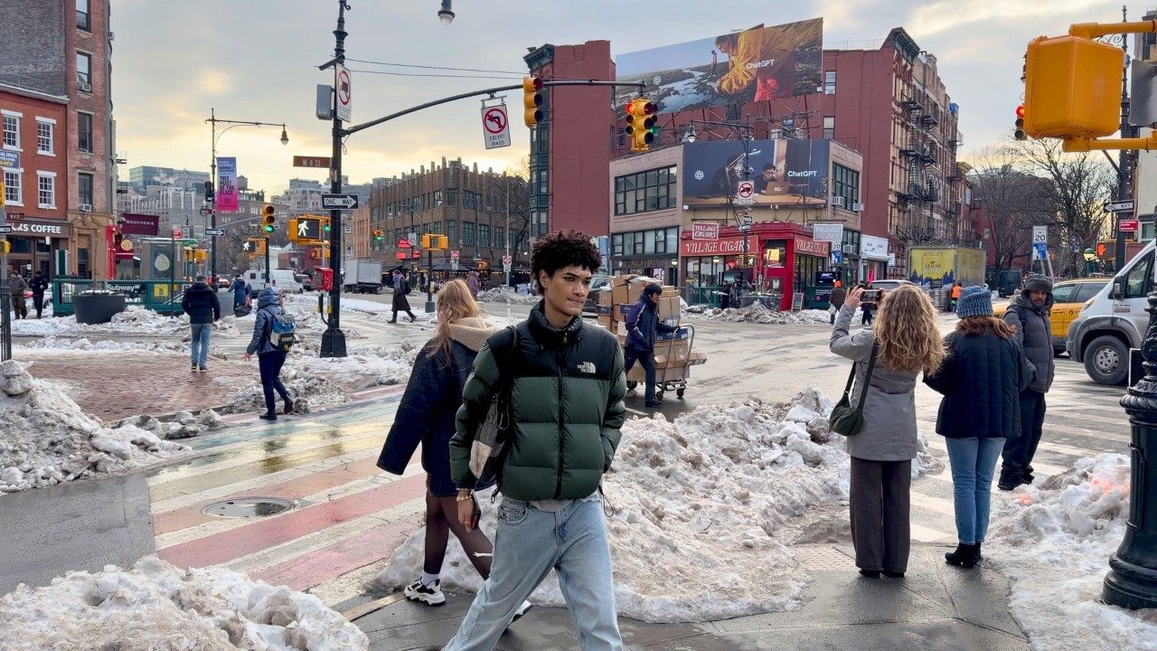 New York City Cold Winter Manhattan NYC Walk 4K