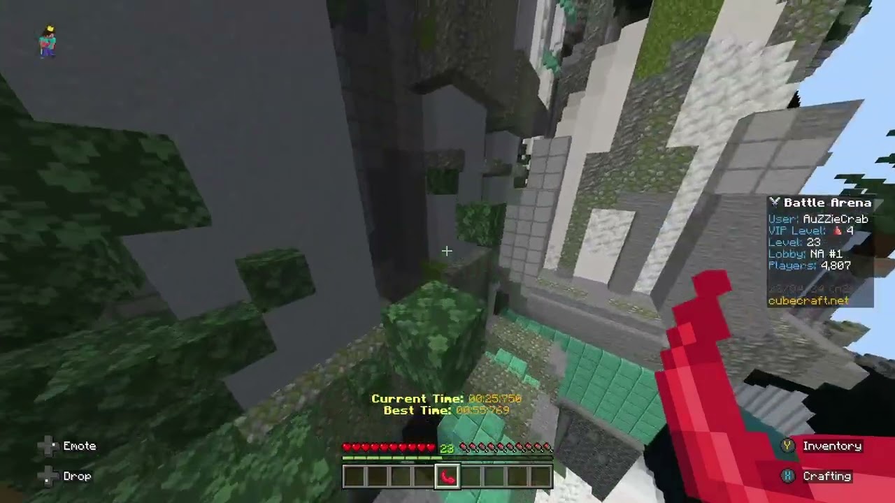 Cubecraft Battle Arena Parkour 55:543 (2ND WORLDWIDE)