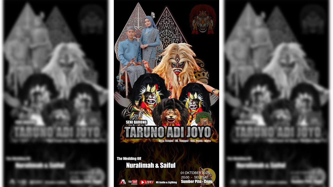 🔴 LIVE SENI BARONG //TARUNO ADI JOYO // SAIFUL & NURALIMAH //SUMBERPITU _CEPU