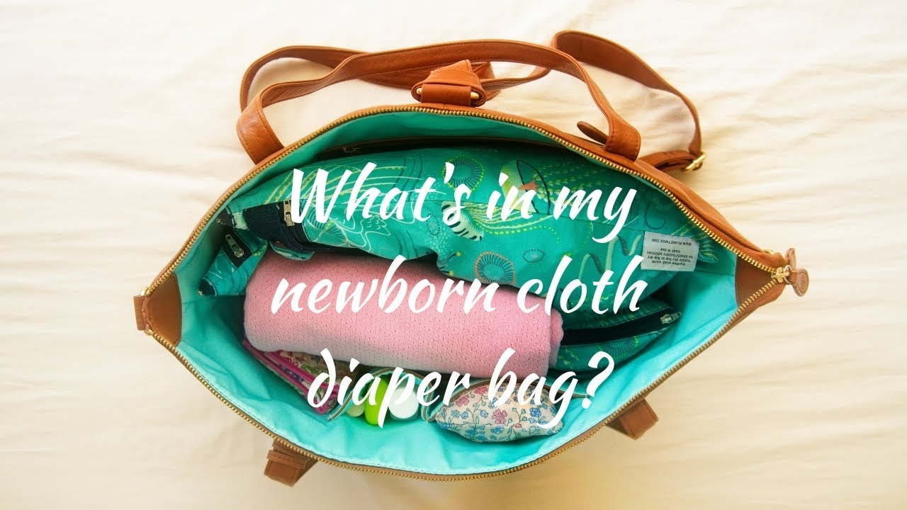 What’s in my newborn cloth diaper bag for EC? Lily Jade Lorie (2018)