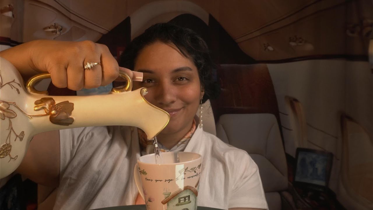 ASMR First Class Flight Attendant Roleplay