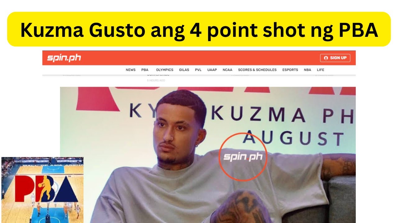 Kyle Kuzma Gusto ang 4 Point shot  ng PBA 