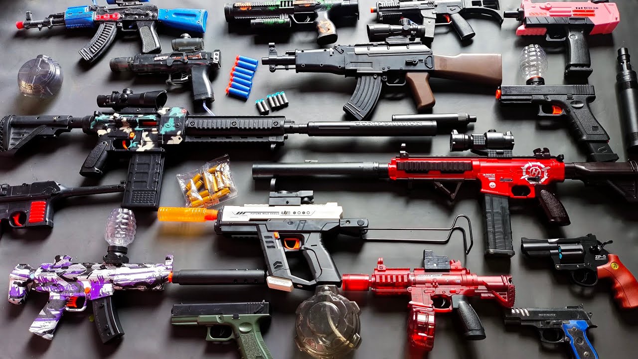 Bongkar pasang mainan tembak,watergun elektrik,watergel,tembak watergel,pistol baretta soft bullet27