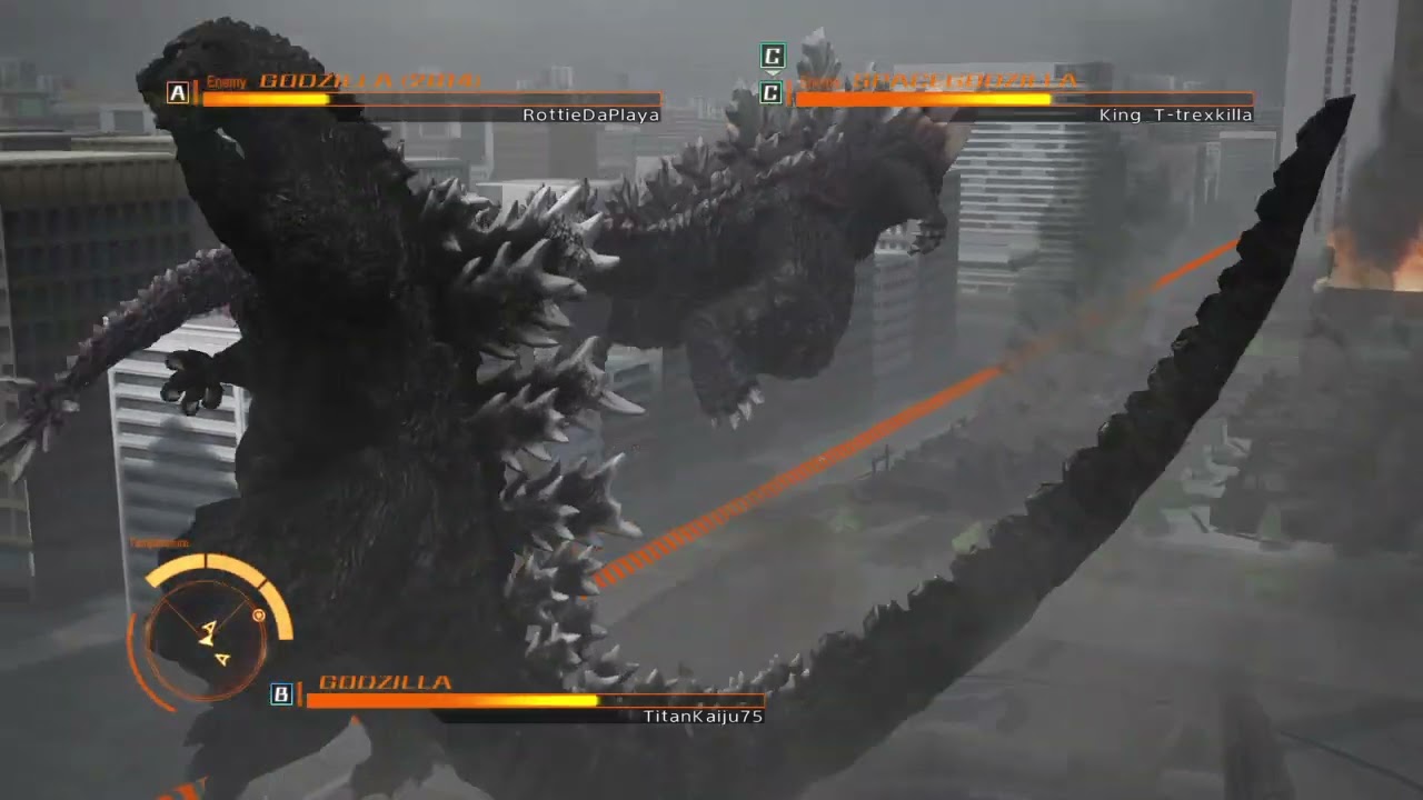 Godzilla (PS4) Online VS: Godzilla (Ring Breath) vs. Godzilla (2014) vs. SpaceGodzilla