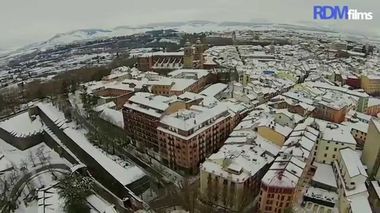PamplonAir - Pamplona summer vs winter - vista de pajaro
