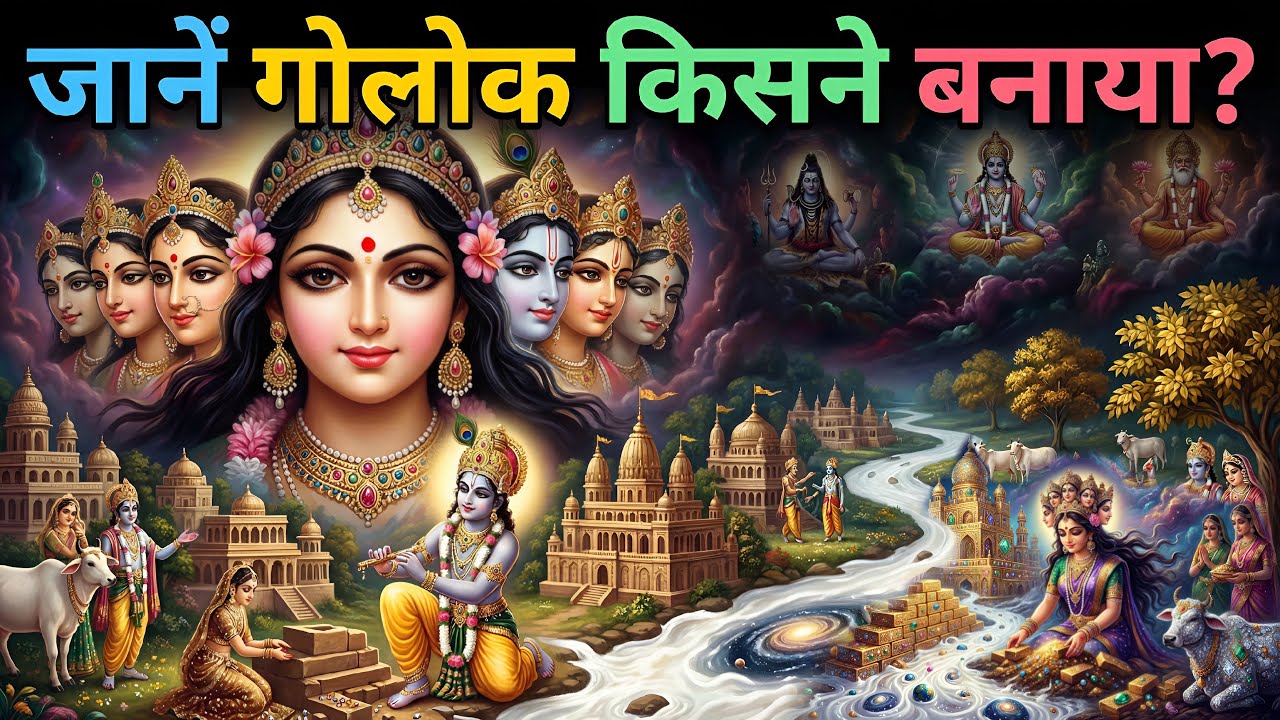 जानिए गोलोक किसने बनाया? WHO CREATED GOLOK? @TheDivineTales #vrindavan #mayapur #shreeju #rukmani