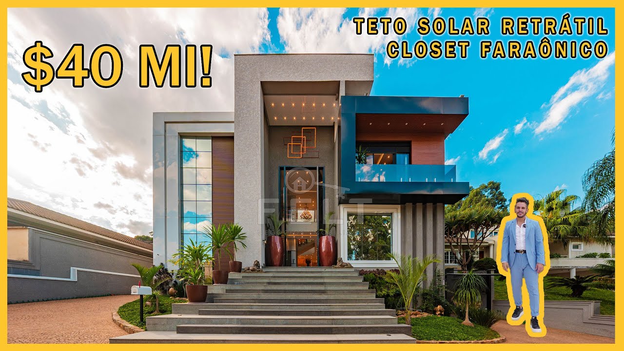 MANSÃO DE R$40.000.000,00 NO TAMBORÉ EM ALPHAVILLE - CASA COM TETO RETRATIL - EXTREMAMENTE LUXUOSA