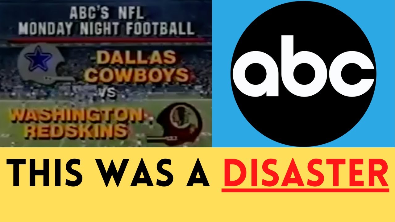 The WORST LOCAL BROADCAST DISASTER in ABC Monday Night Football HISTORY | Cowboys @ Redskins (1983)