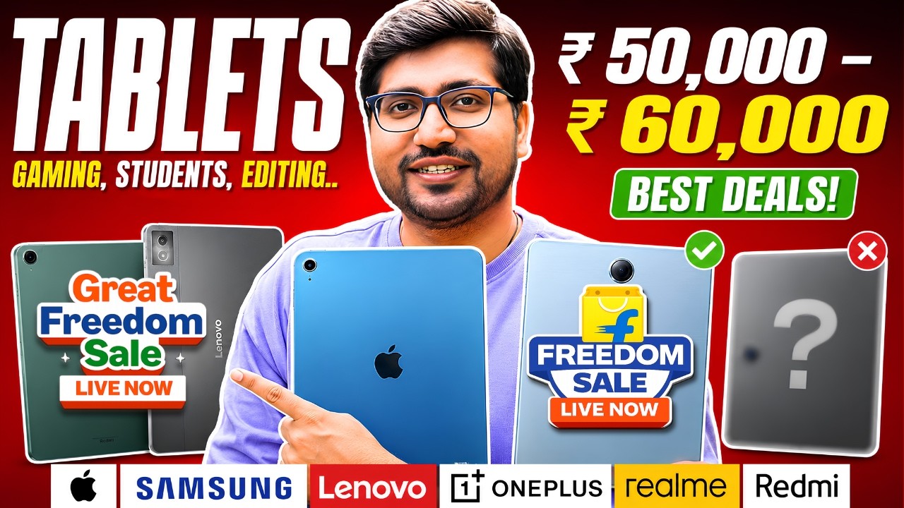 Freedom Sale 2026 🛑Best Tablet 2026✨Best Tablet under 50000 - 60000