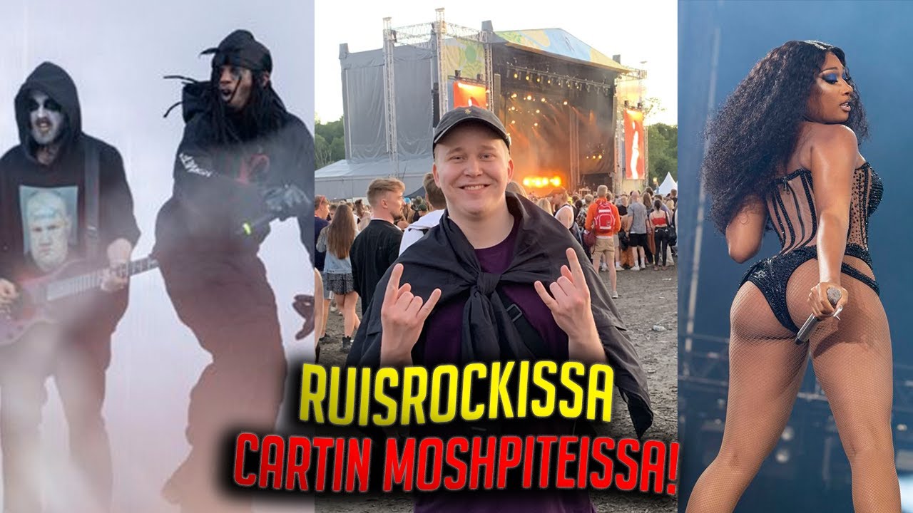 Ruisrockissa Playboi Cartin keikalla + Megan Thee Stallion pyysi faneja lavalle | Ruisrock 2022 VLOG