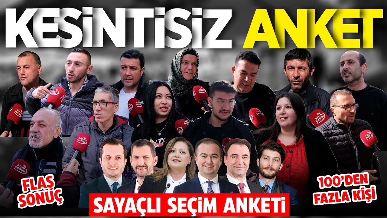 KESİNTİSİZ DEV ANKET ⎮Afyon Belediye Başkanı Kim olsun? ⎮ŞEHİR MERKEZİ