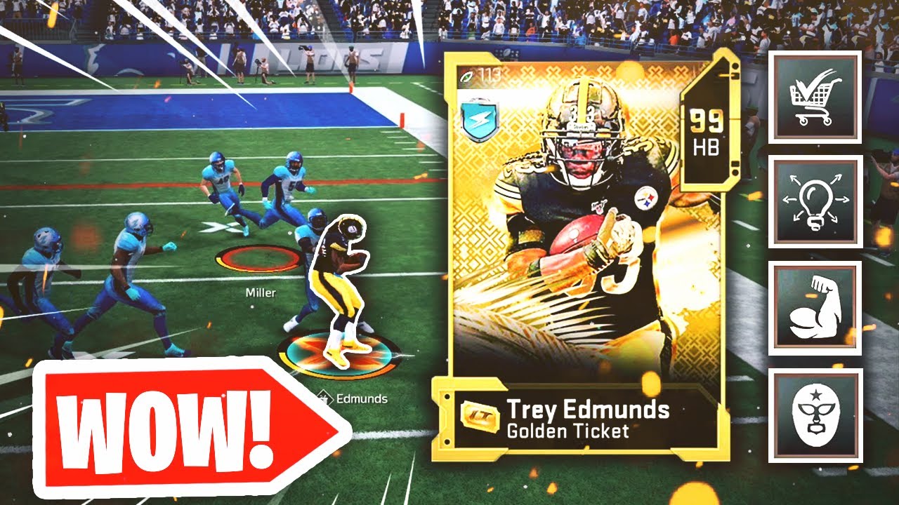*GOLDEN TICKET* TREY EDMUNDS MIGHT BE THE BEST GOLDEN TICKET... (slept on) Madden 20 Ultimate Team