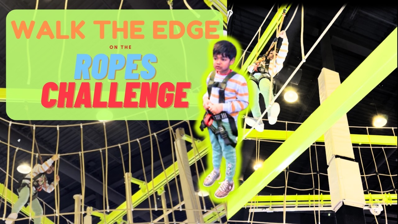Dhurva’s Playdium Adventure: Walk Edge Rope Course Challenge COMPLETED!