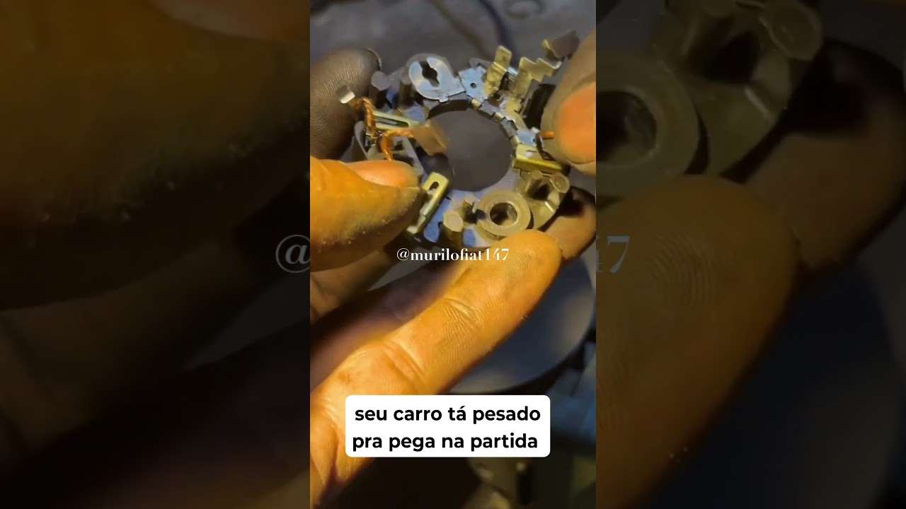 carro com a partida pesada 