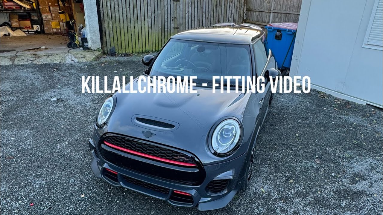 Снятие бампера MINI F56 — установка цоколя и окантовки решетки — KillAllChrome