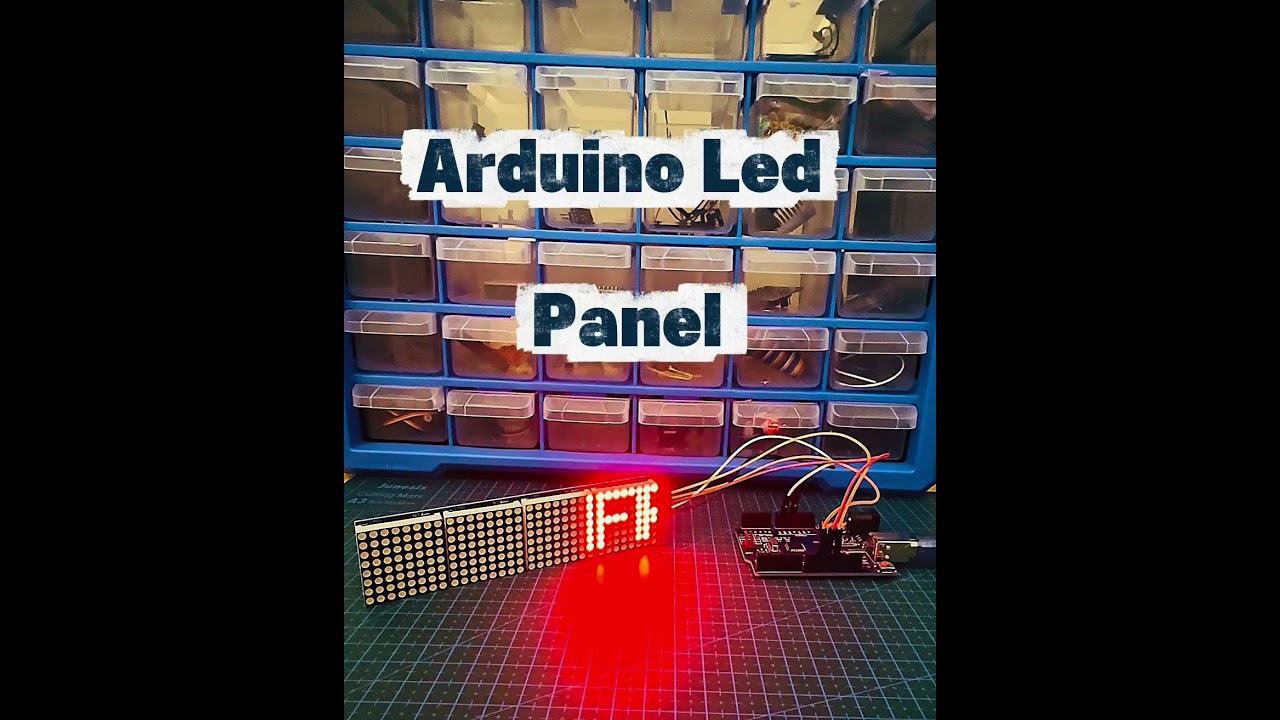Arduino LED Panel Project 💡 | MAX7219 LED Matrix Display #arduino #arduinoproject #automobile #diy