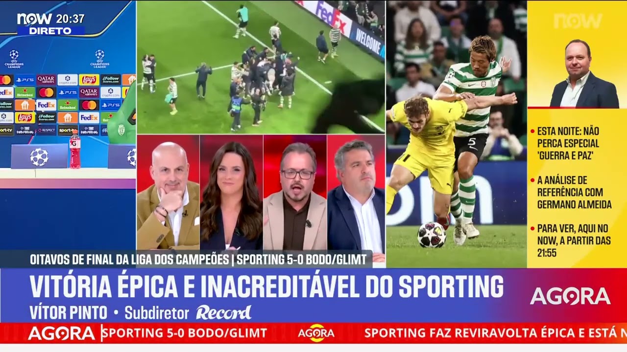 Sporting-Bodo/Glimt ao pormenor: festa em Alvalade e análise à goleada histórica na Champions