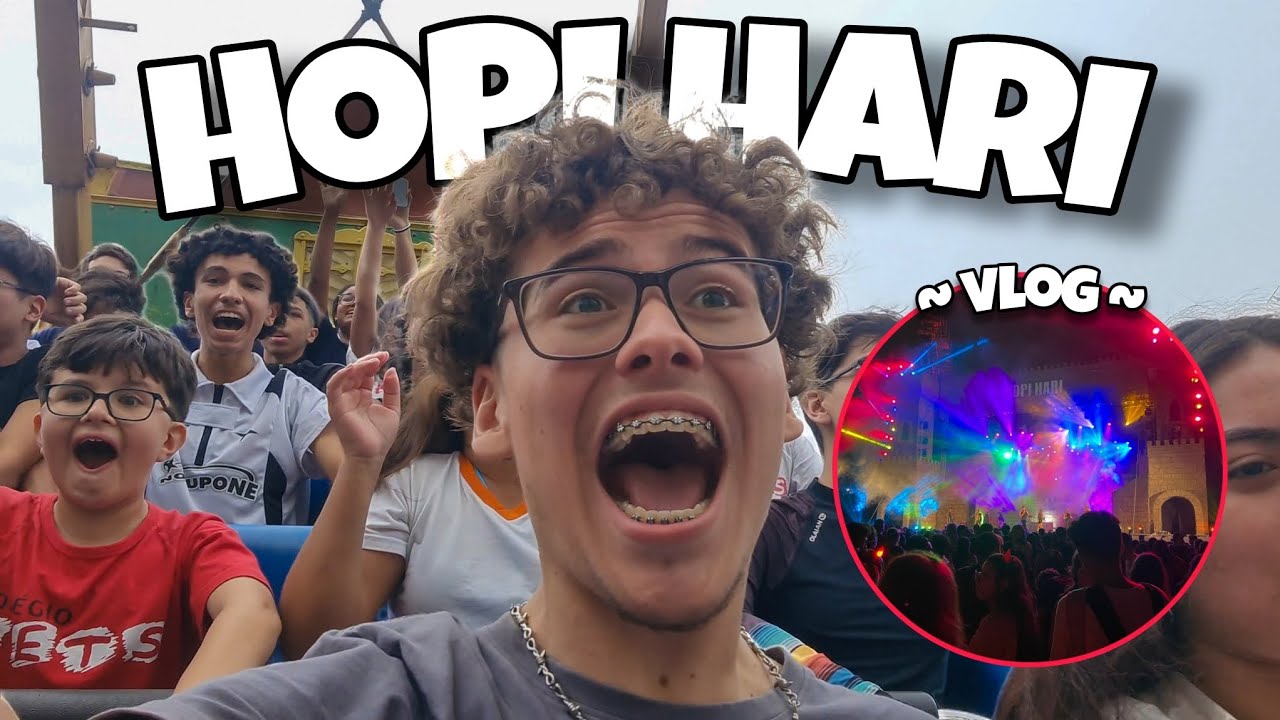 VLOG NO HOPI HARI (hora do horror) 🎡🎢 - Terceir&atilde;o!!!