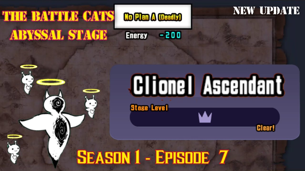 The Battle Cats - Abyssal Stage Clionel Ascendent Playthrough no Commentary. Season 1 - Episode 7