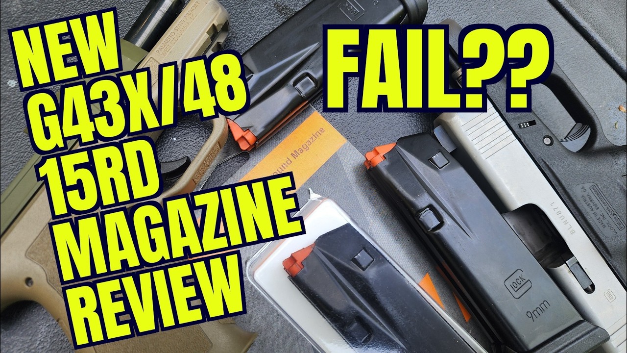 Recenzja 15-nabojowych magazynk&oacute;w do Glocka 43x/48