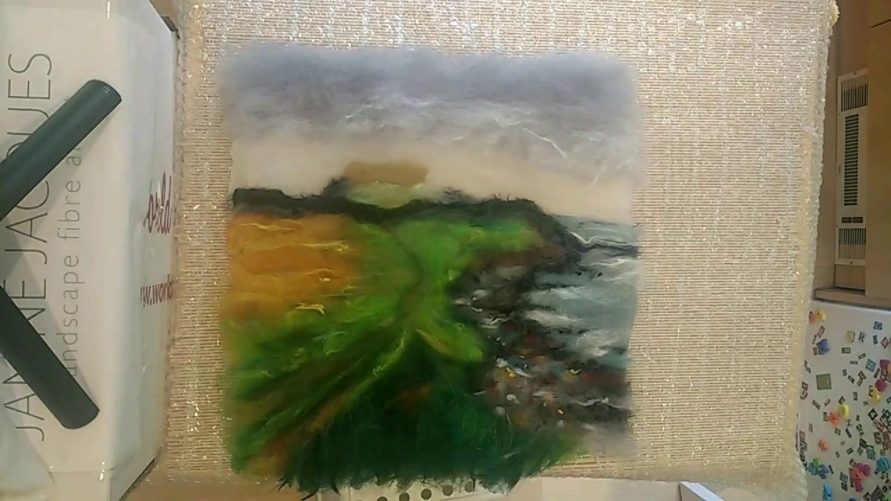 Wet Felting | "Shouded In Mist" Dunstanburgh Castle