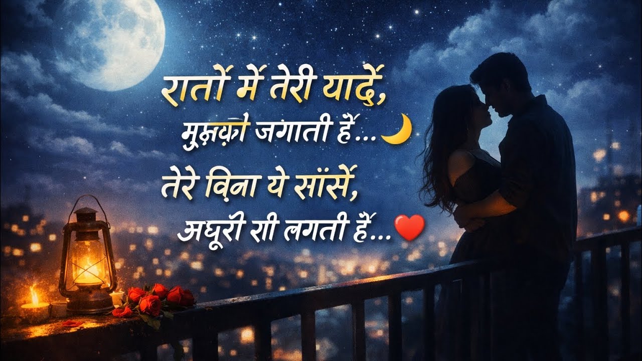 Raaton Mein Teri Yaadein 🌙💔 | Heart Touching Romantic Song | 90s Vibes