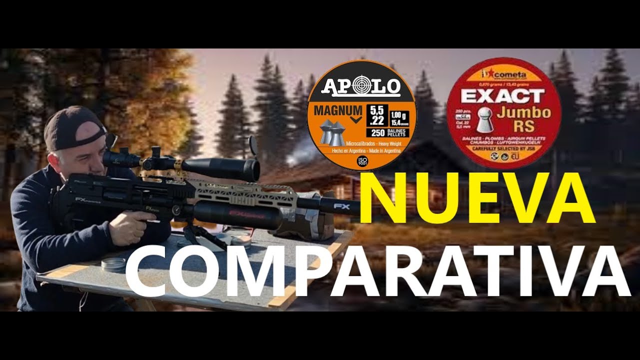 NUEVA COMPARATIVA DE BALINES APOLO MAGNUM Y COMETA RS#joselucarabinaspcp
