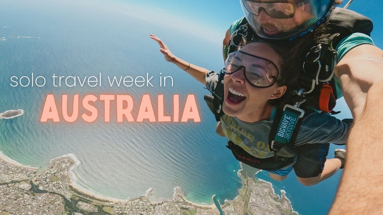 a week traveling solo in Australia | exploring the Blue Mountains, Kiama, #ManlyBeach #Skydiving