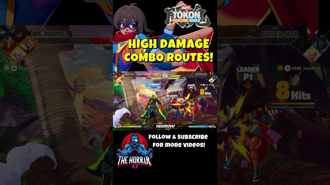 High Damage Combo Routes!  Marvel Tokon: Fighting Souls Multiplayer Gameplay!