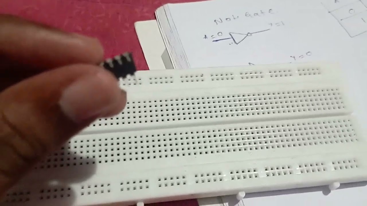 NOT GATE VERIFICATION USING 7404 IC