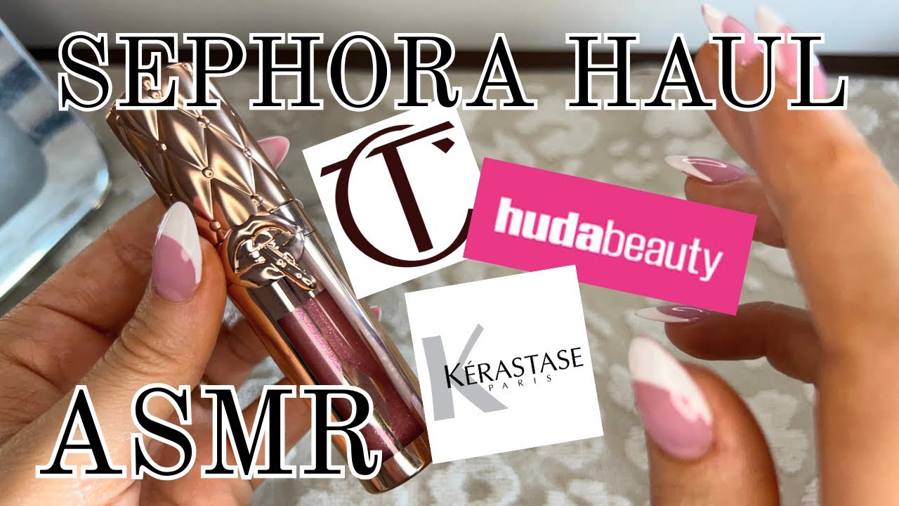 Tingly Sephora Haul 😴| ASMR | camera scratching, slow whisper, trigger words