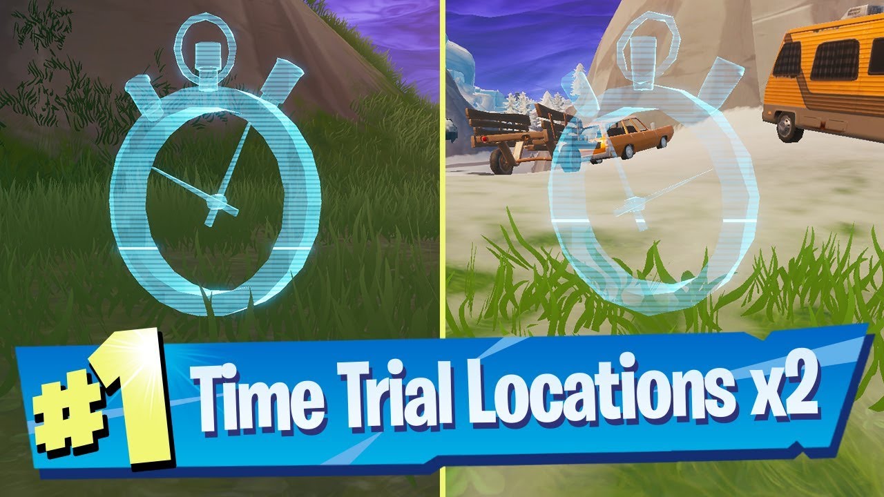 Complete a time trial East of Pleasant Park or South West of Salty Springs (Location) - Fortnite