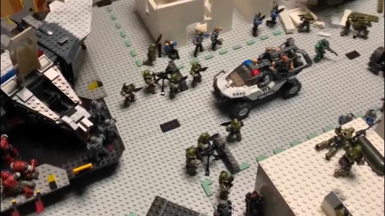 Halo Mega Construx Moc/Diarama Battle for Planet Qutari Part 10. My biggest MOC ever!