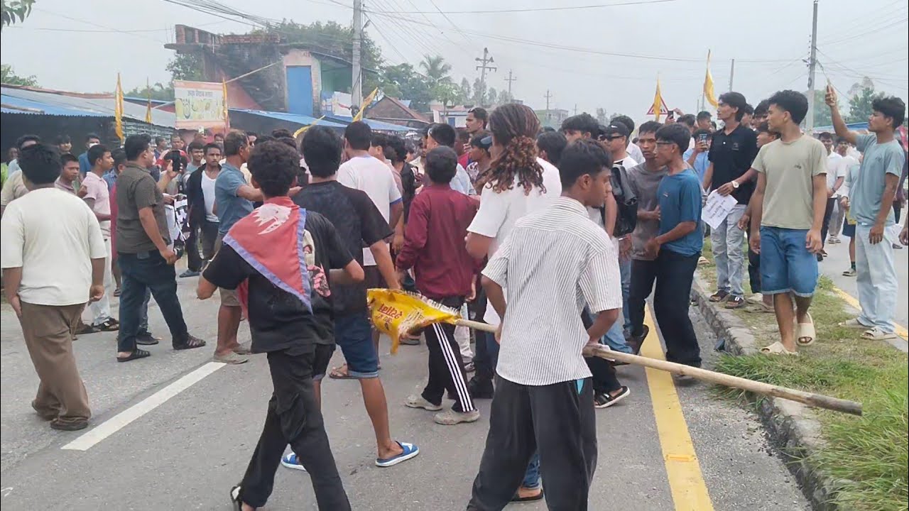 Gen Z Again corruption 🇳🇵 in Gramthan #tetariya Morgan Nepal 