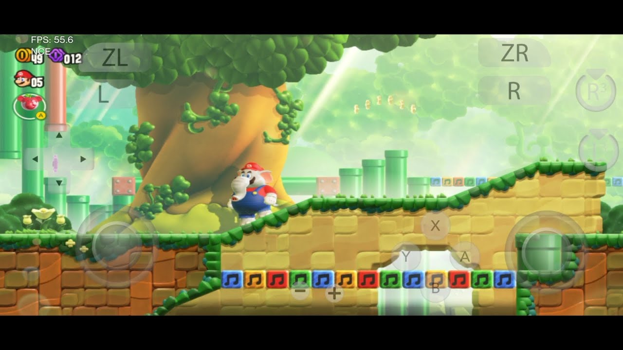 Super Mario Bros Wonder Yuzu (NCE) android 158 Letest Update Game Test + Settings