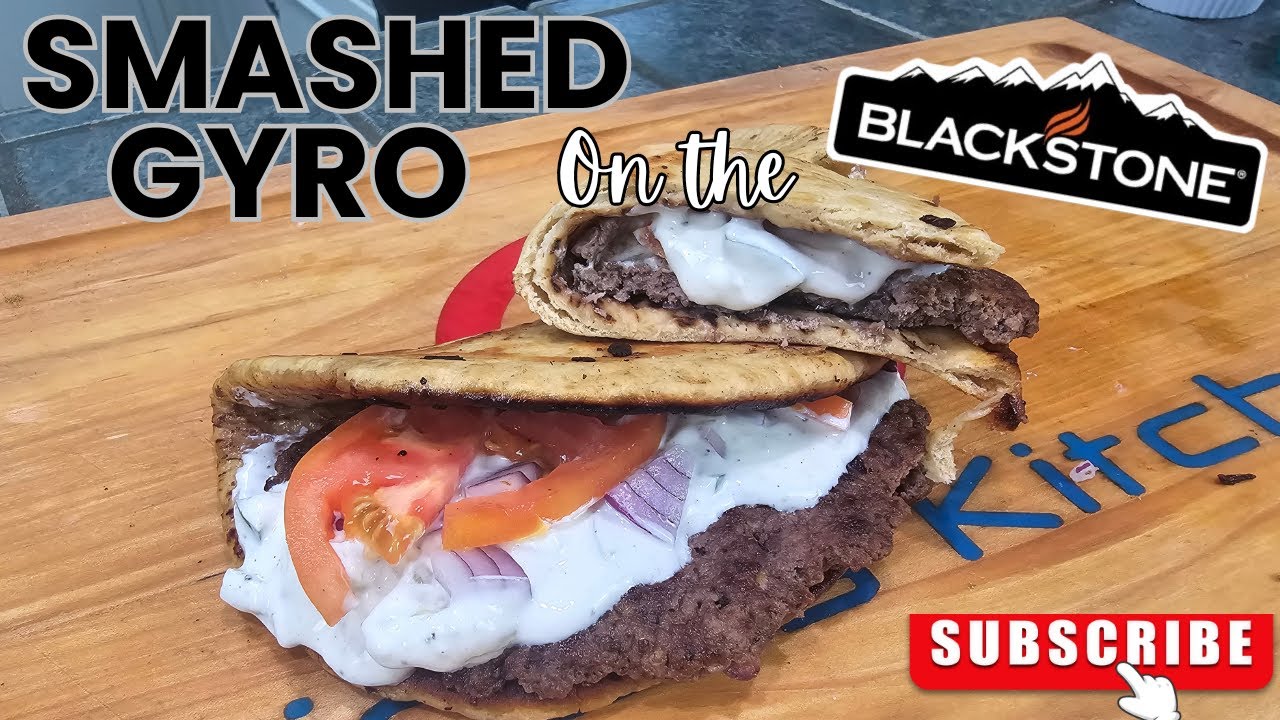 Smashed Gyros on the Blackstone