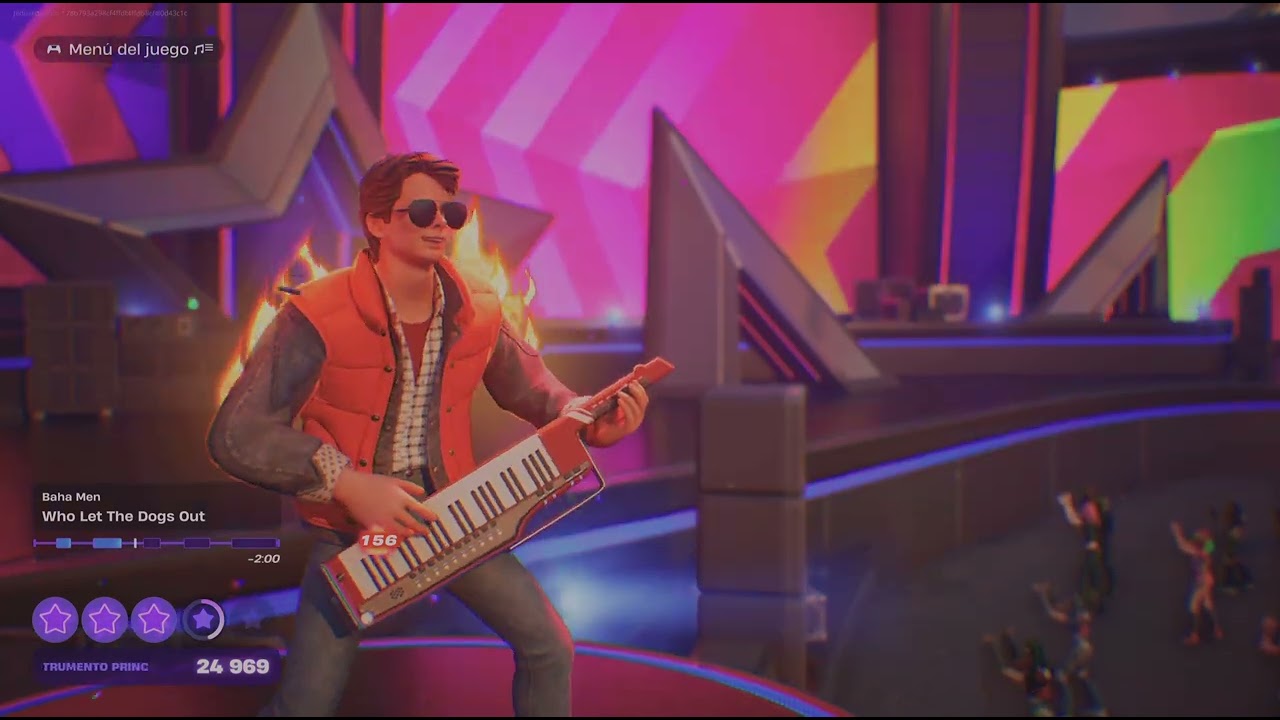 Fortnite Festival - Who Let The Dogs Out by Baha Men - on lead