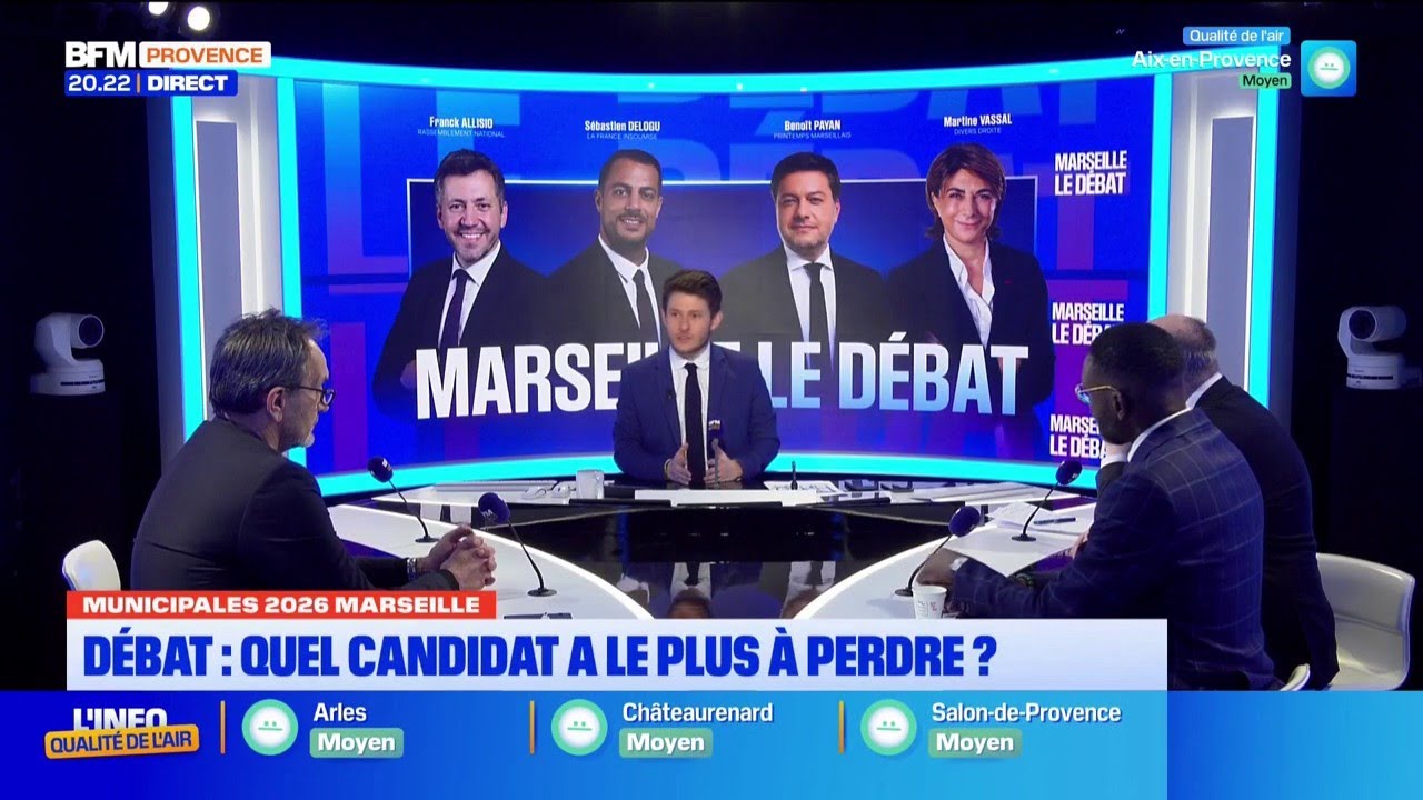 Le grand débat des municipales à Marseille : quel candidat a le plus à perdre ?