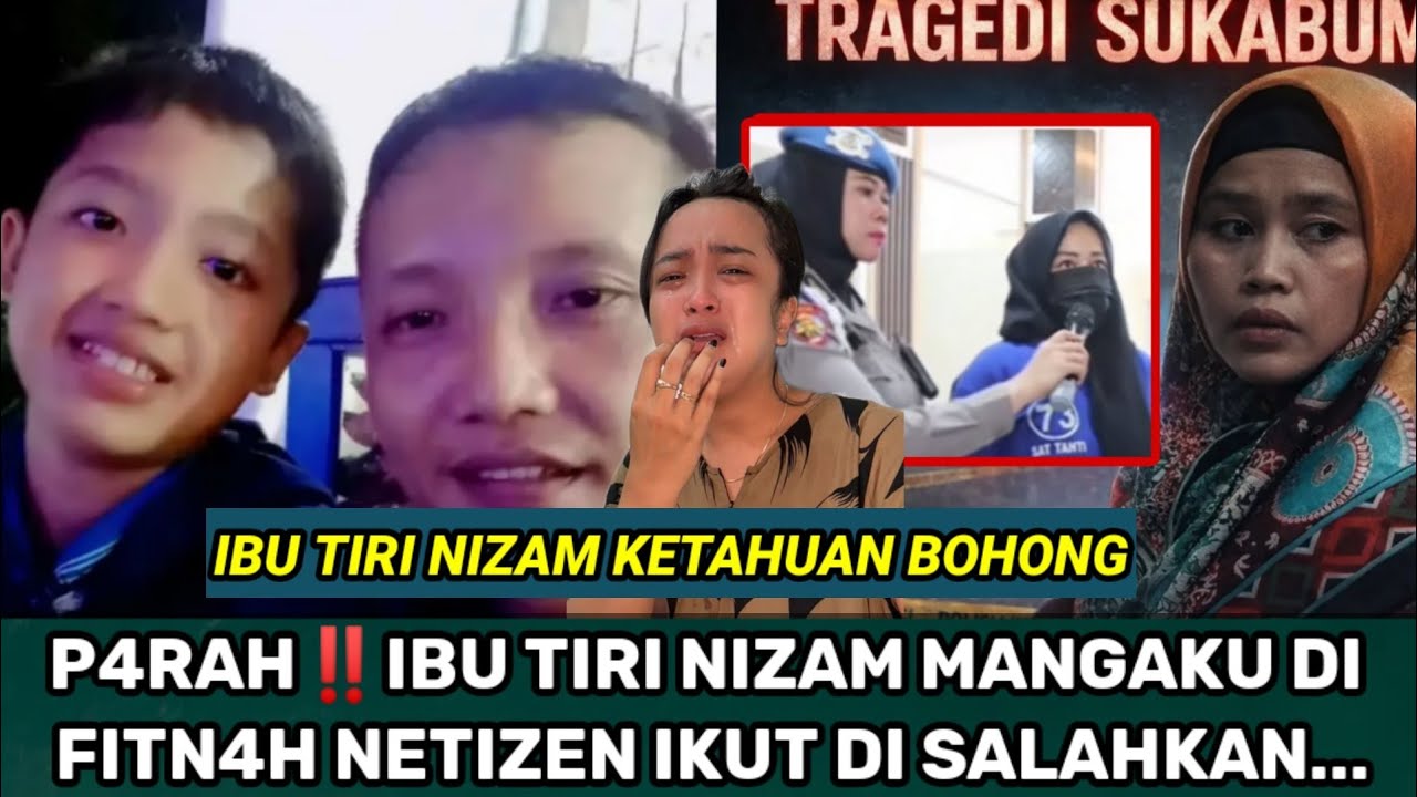 IBU TIRI NIZAM RESMI JADI TERSANGKA NETIZEN GER4M MELIHAT REKAMAN CCTV DI TKP